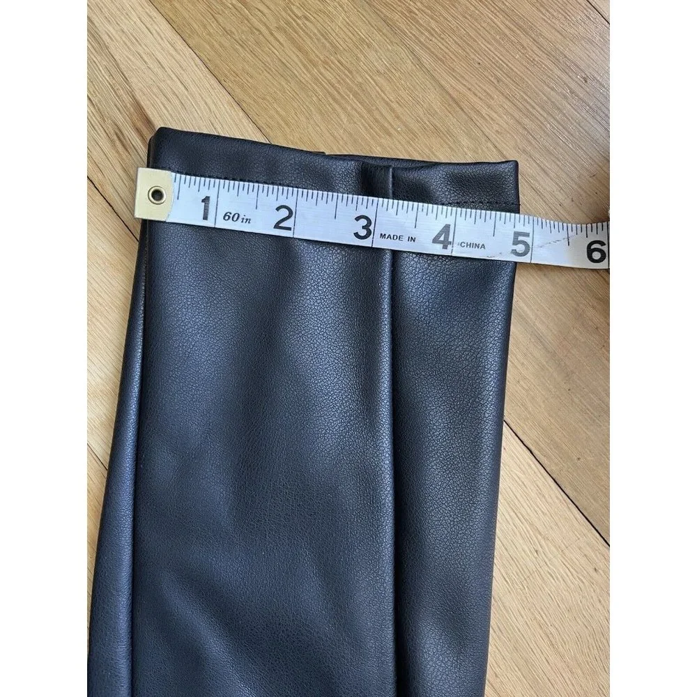Emerson Fry XS Vegan Leather Leggings Pull On Pants Black women’s - Picture 10 of 16